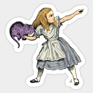 Alice in Protest Sticker